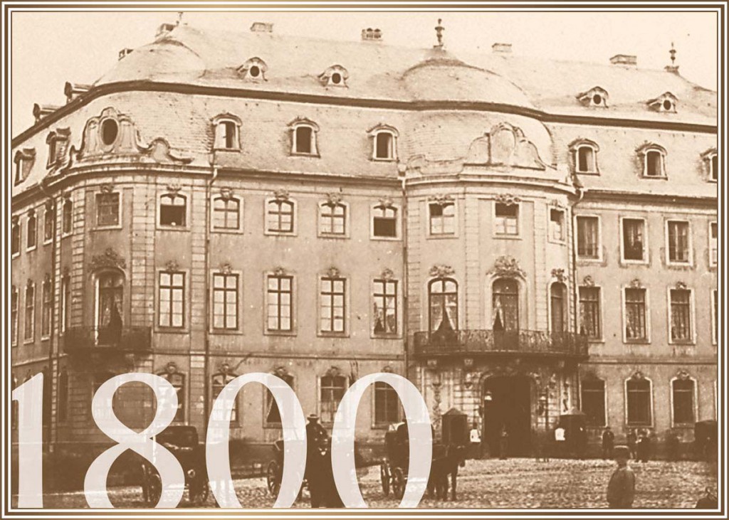 1800 - Der Osteiner Hof mit Droschken
