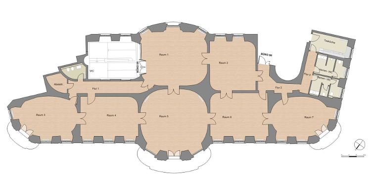 Hauptgebäude 1.OG, Büro 06 Grundriss